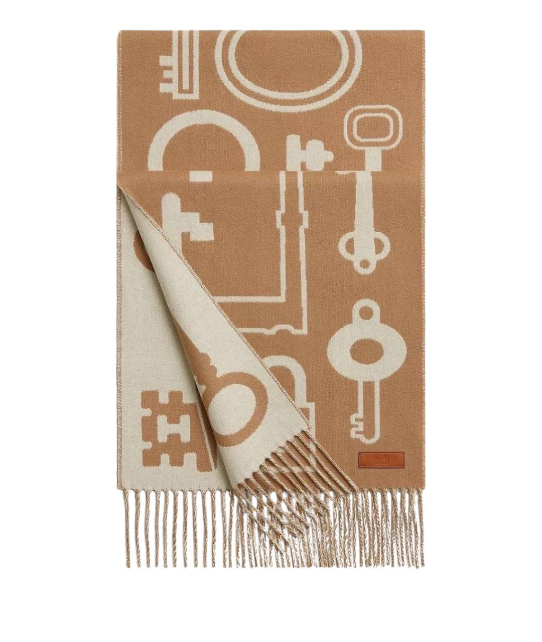 HERMES Мульти кашемировый шарф, фото 1