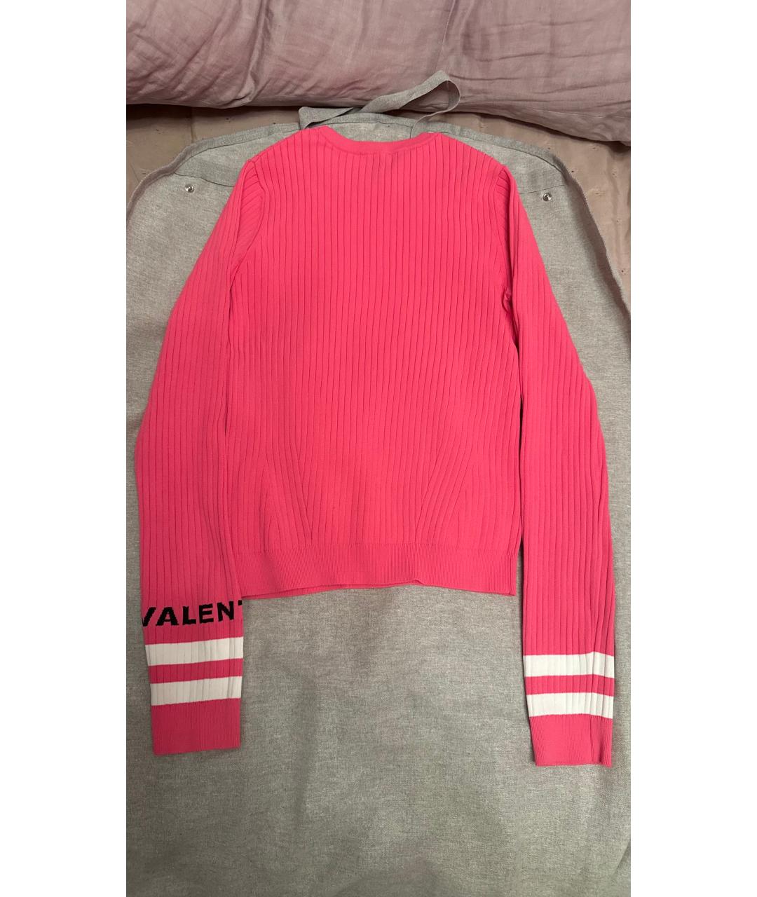 VALENTINO Розовый шерстяной джемпер / свитер, фото 2