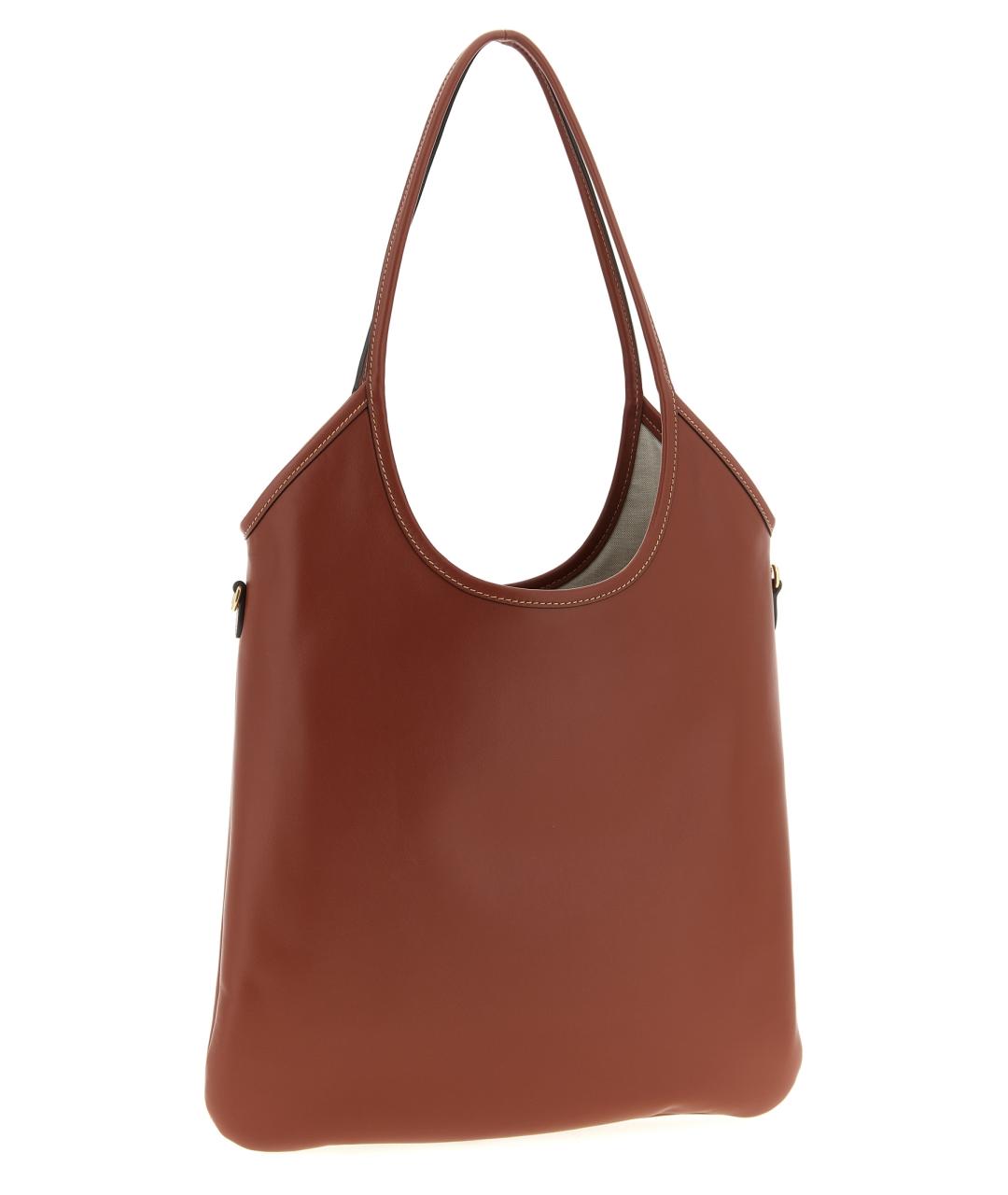 MIU MIU Коричневая кожаная сумка через плечо, фото 2