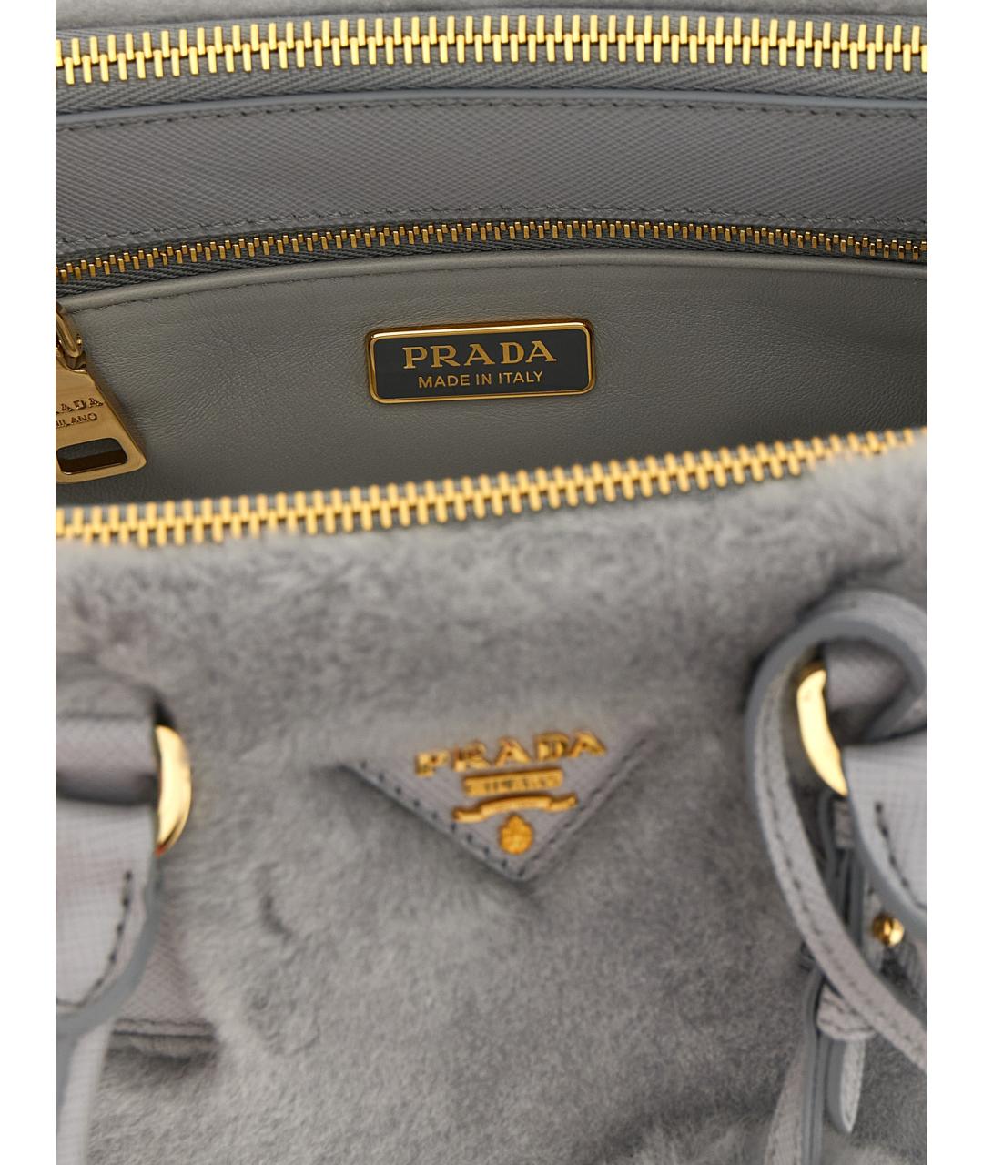 PRADA Серая сумка через плечо, фото 4