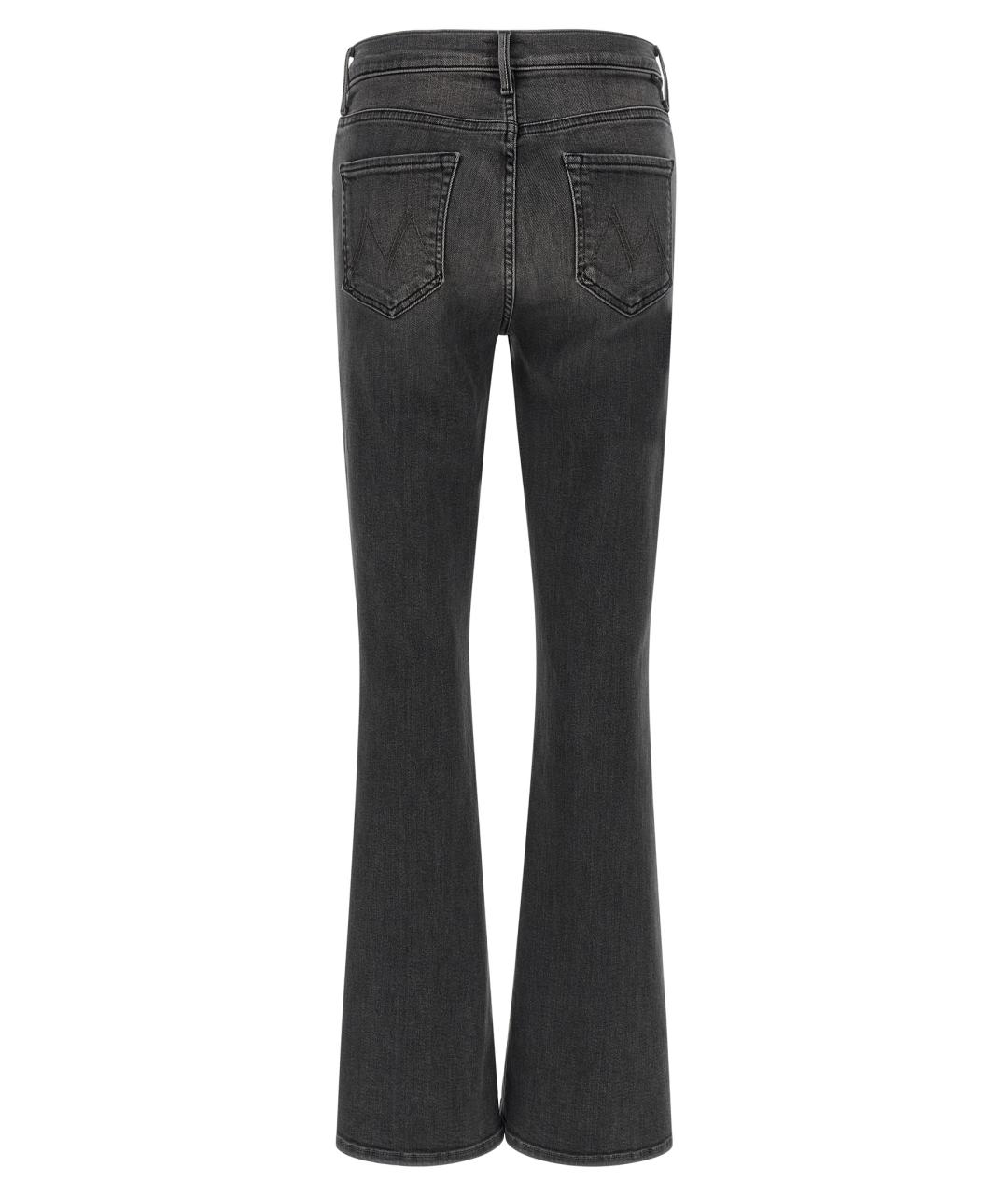 MOTHER Серые хлопковые прямые джинсы, фото 2