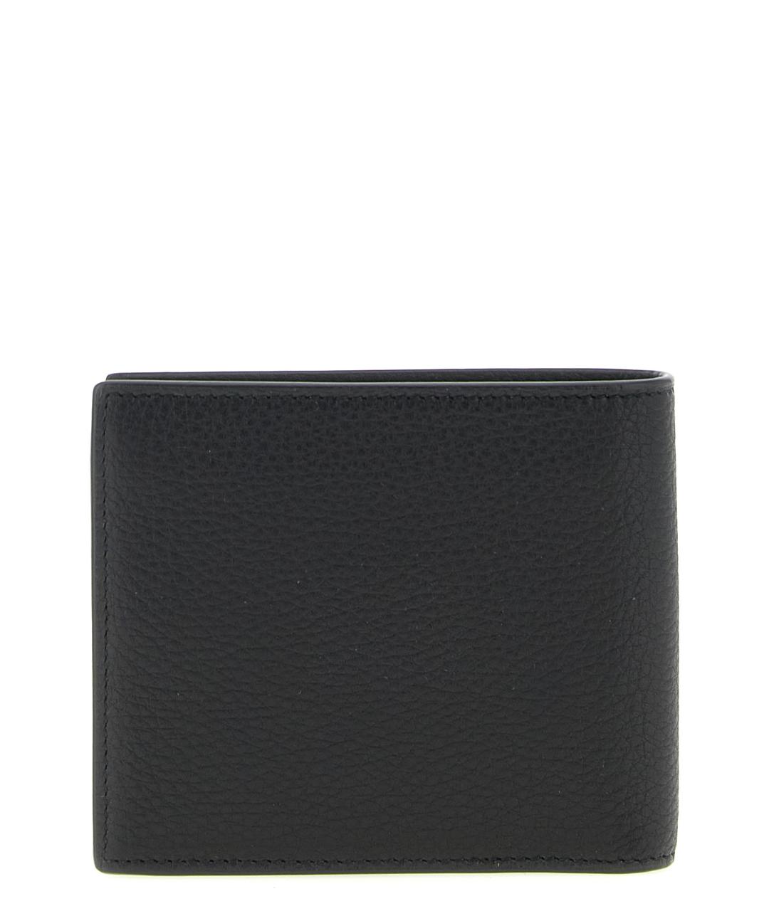 SAINT LAURENT Черный кожаный кошелек, фото 2