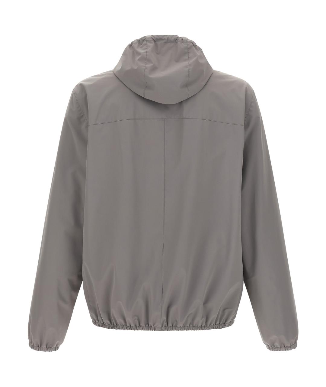 BRUNELLO CUCINELLI Серая полиамидовая куртка, фото 2