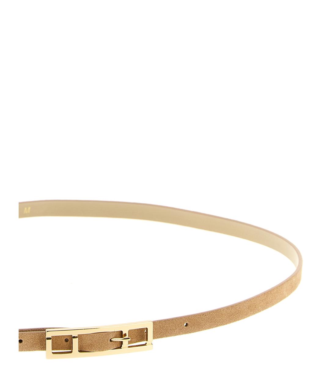 FABIANA FILIPPI Бежевый кожаный ремень, фото 3