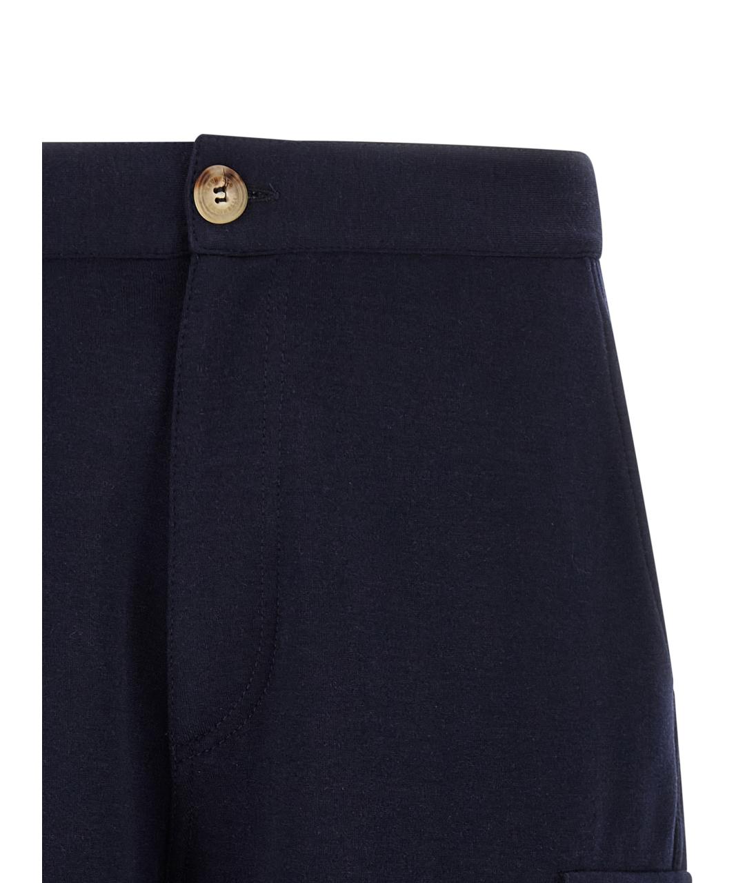 BRUNELLO CUCINELLI Синие хлопковые шорты, фото 3