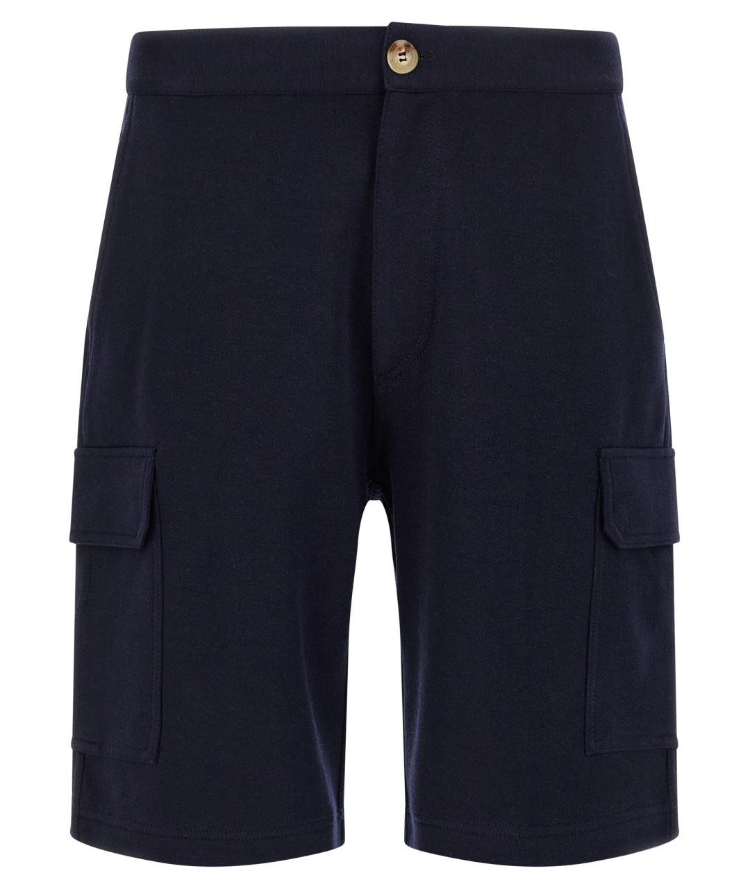 BRUNELLO CUCINELLI Синие хлопковые шорты, фото 1