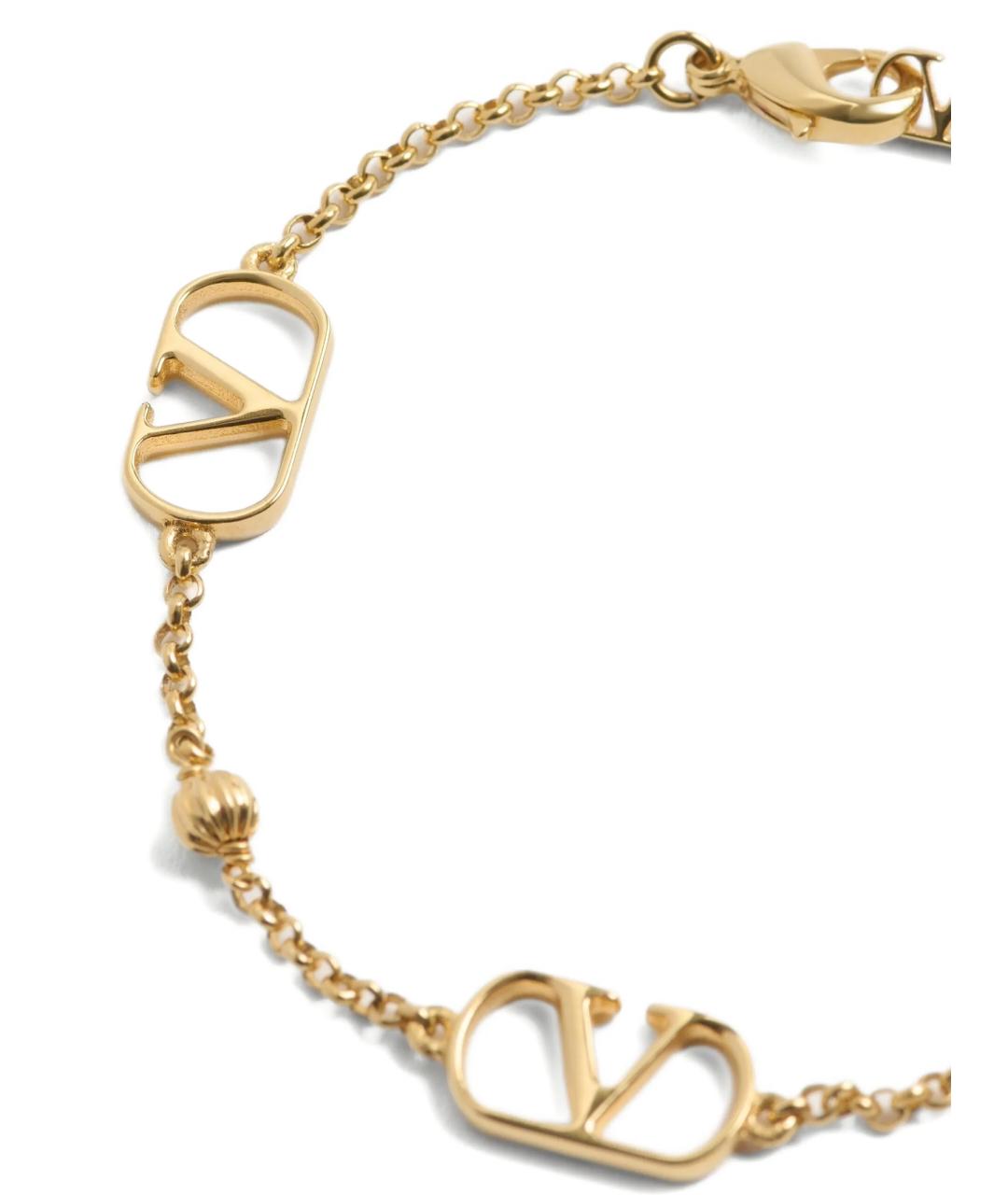 VALENTINO Золотой металлический браслет, фото 2