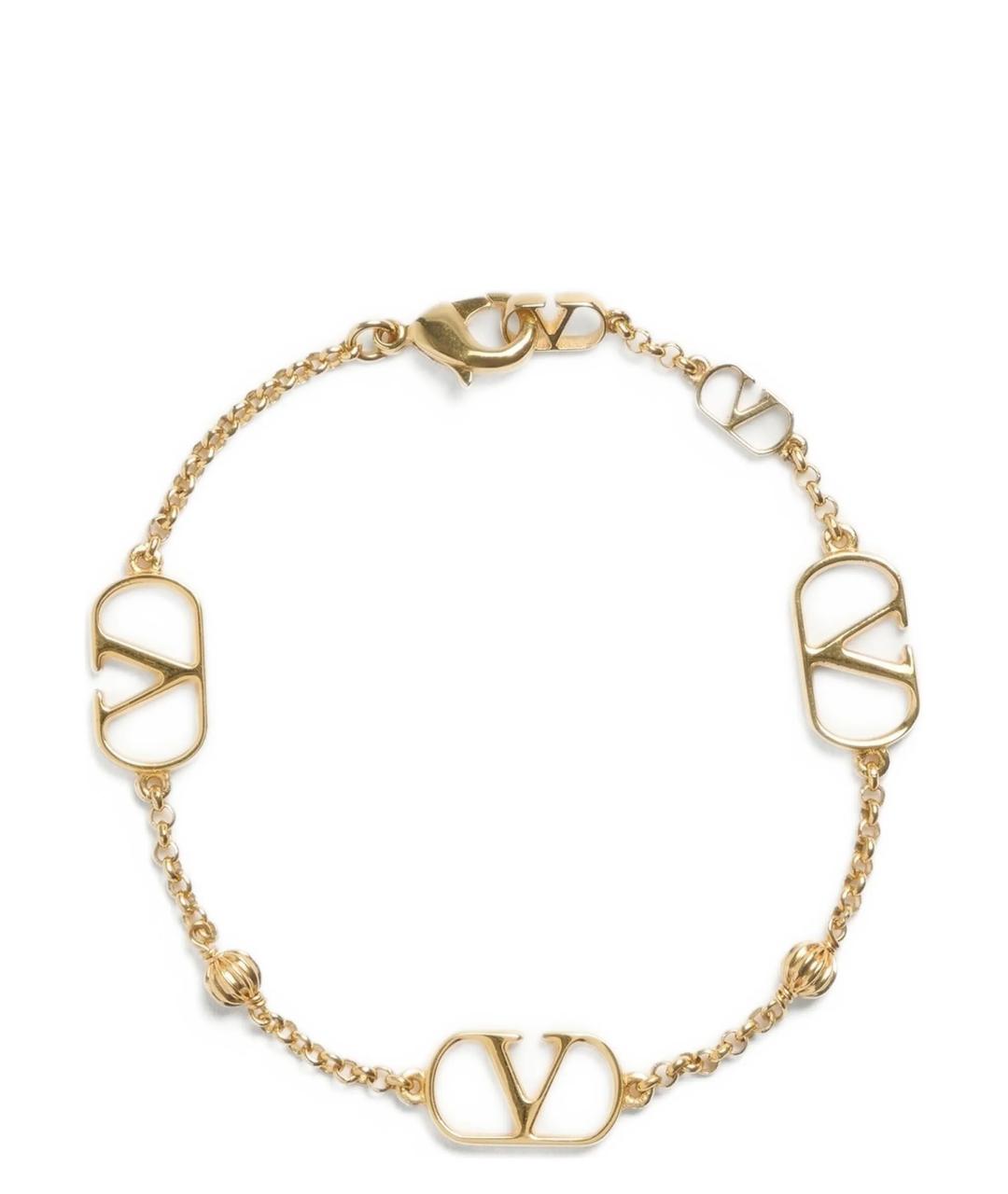 VALENTINO Золотой металлический браслет, фото 1