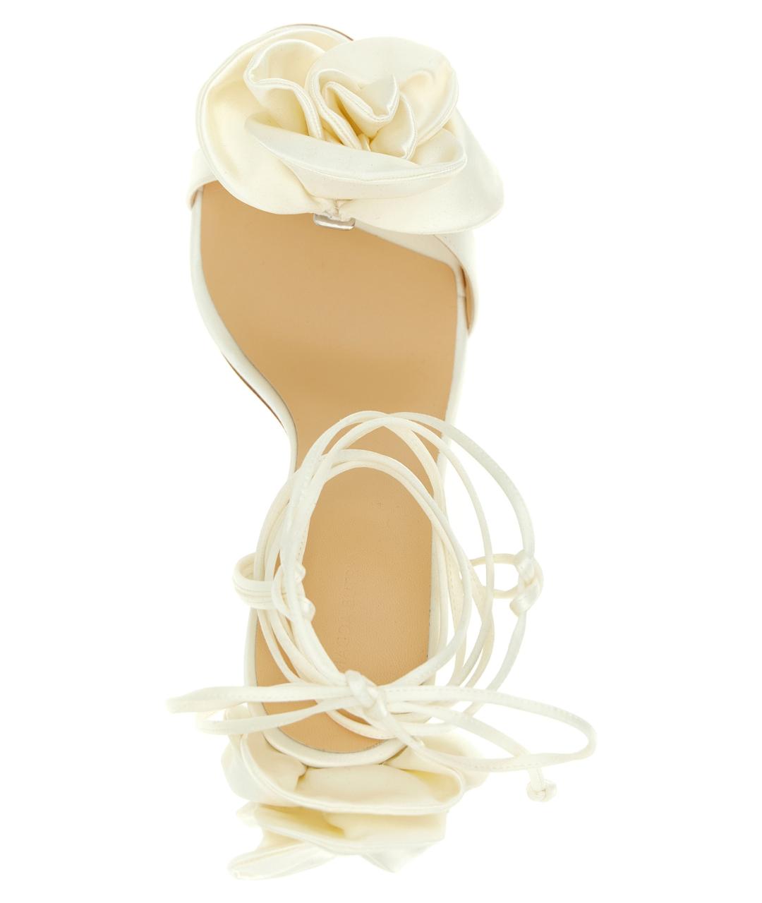 MAGDA BUTRYM Белые текстильные босоножки, фото 5