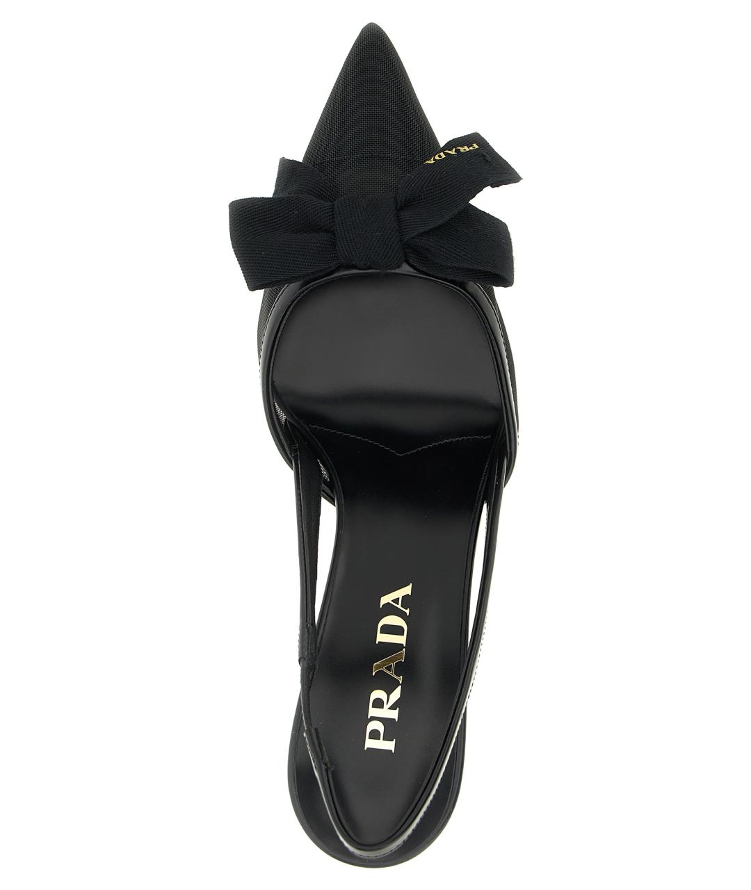 PRADA Черные текстильные туфли, фото 4