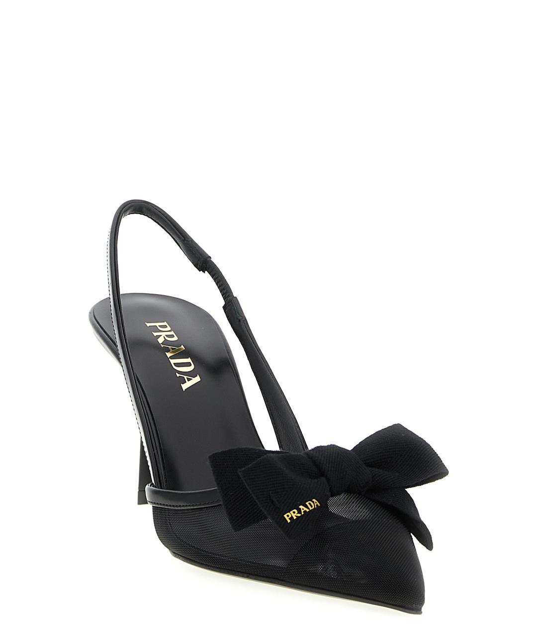 PRADA Черные текстильные туфли, фото 2