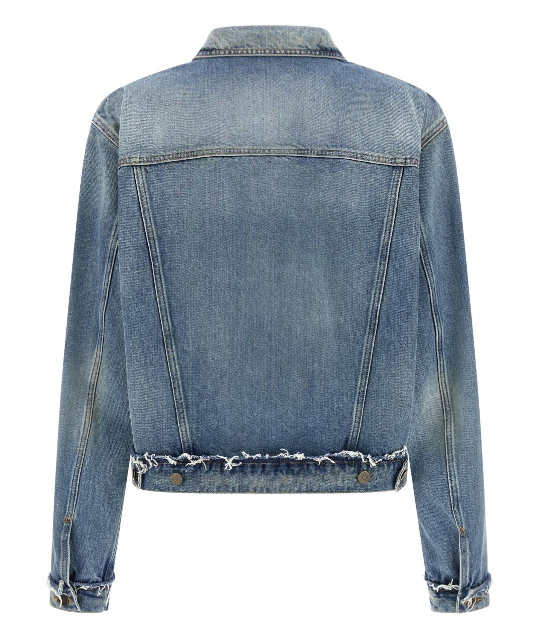 MAISON MARGIELA Голубая хлопковая куртка, фото 2