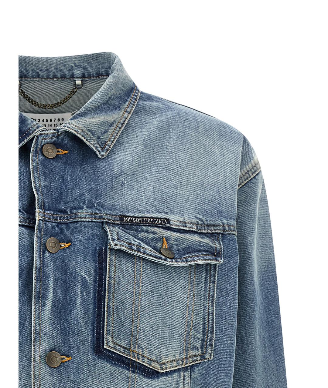 MAISON MARGIELA Голубая хлопковая куртка, фото 3