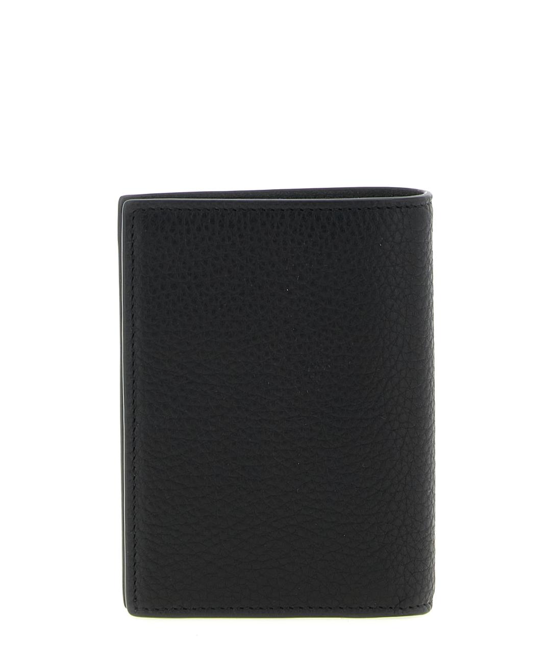 SAINT LAURENT Черный кожаный кардхолдер, фото 2