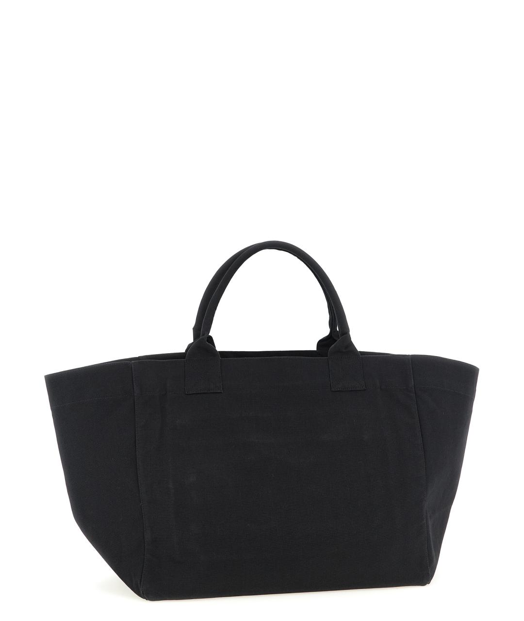 GANNI Черная хлопковая сумка тоут, фото 2