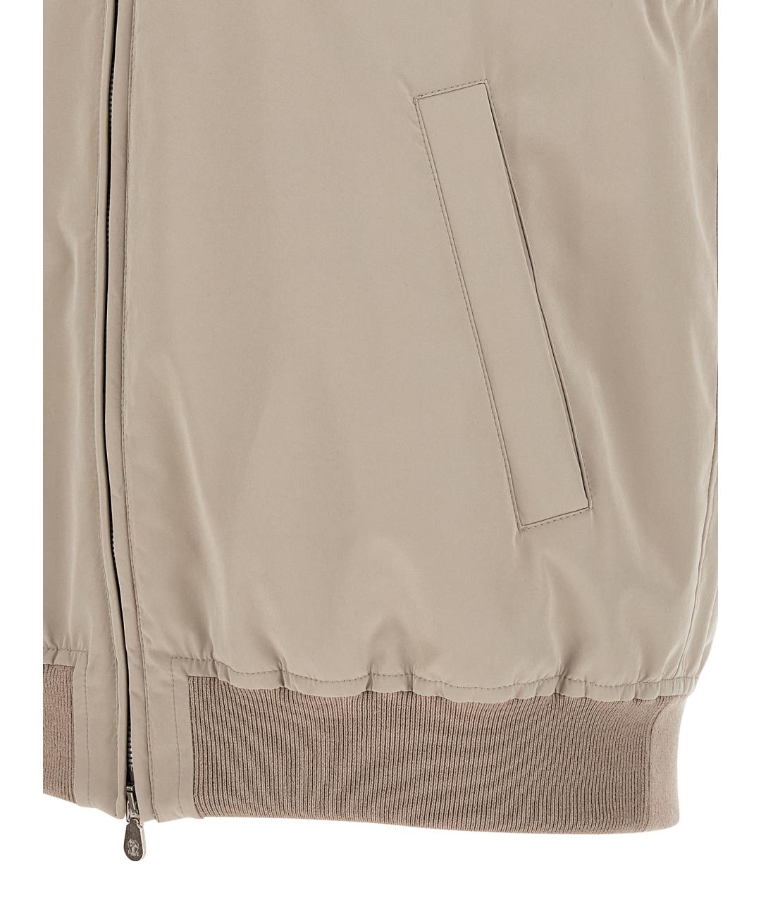 BRUNELLO CUCINELLI Бежевый жилет, фото 4