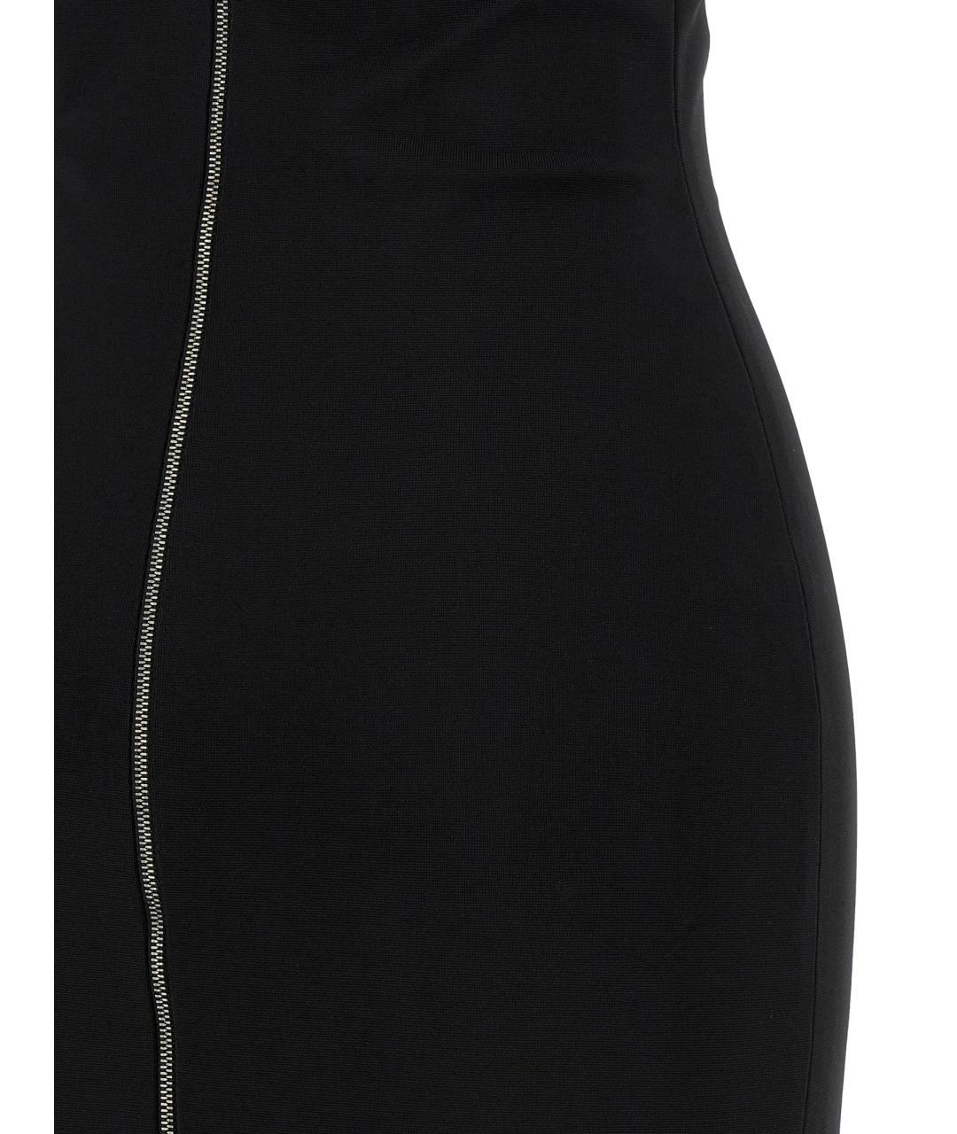 BALMAIN Черное вискозное вечернее платье, фото 4