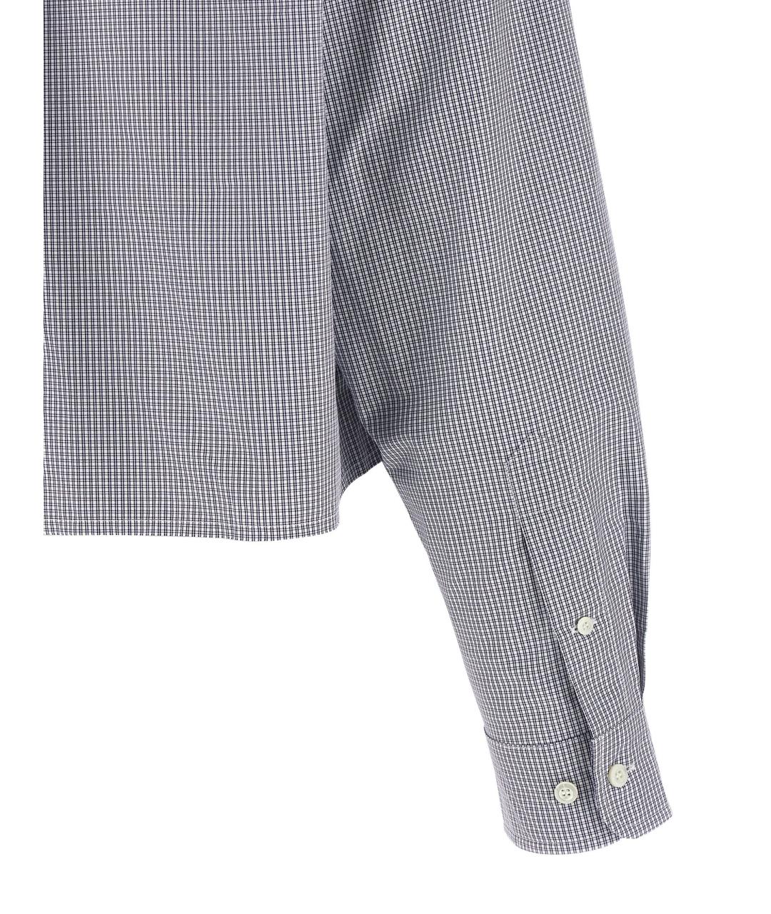 MIU MIU Синяя хлопковая рубашка, фото 4