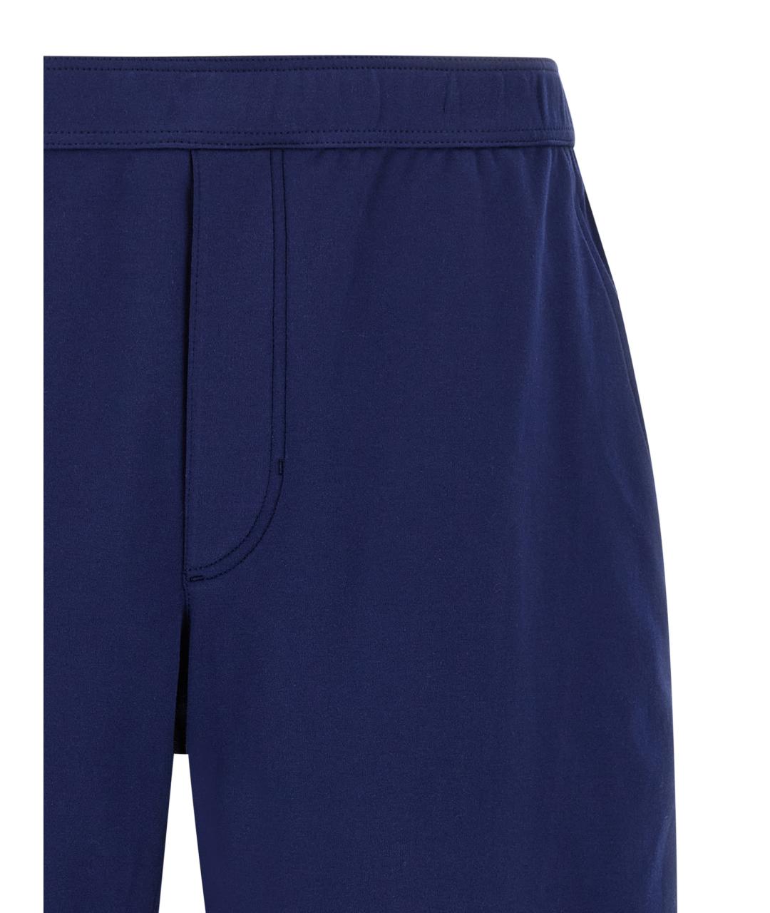 BRUNELLO CUCINELLI Синие хлопковые шорты, фото 3