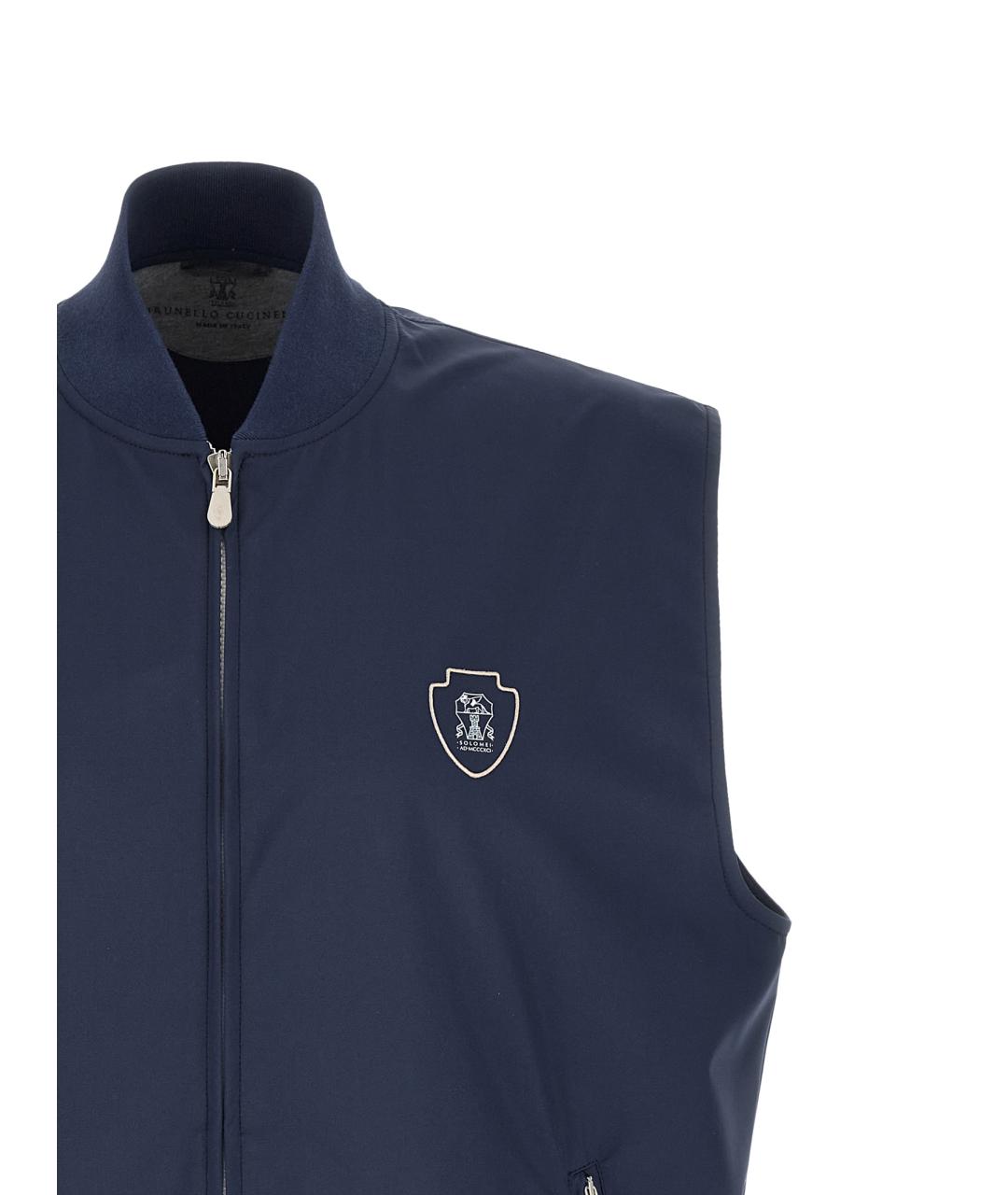 BRUNELLO CUCINELLI Синий жилет, фото 3
