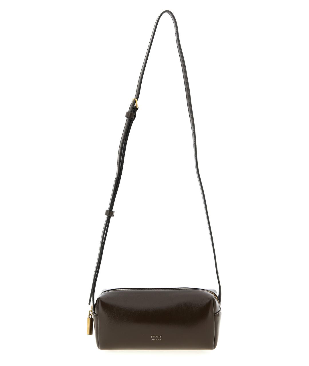 KHAITE Коричневая кожаная сумка через плечо, фото 1