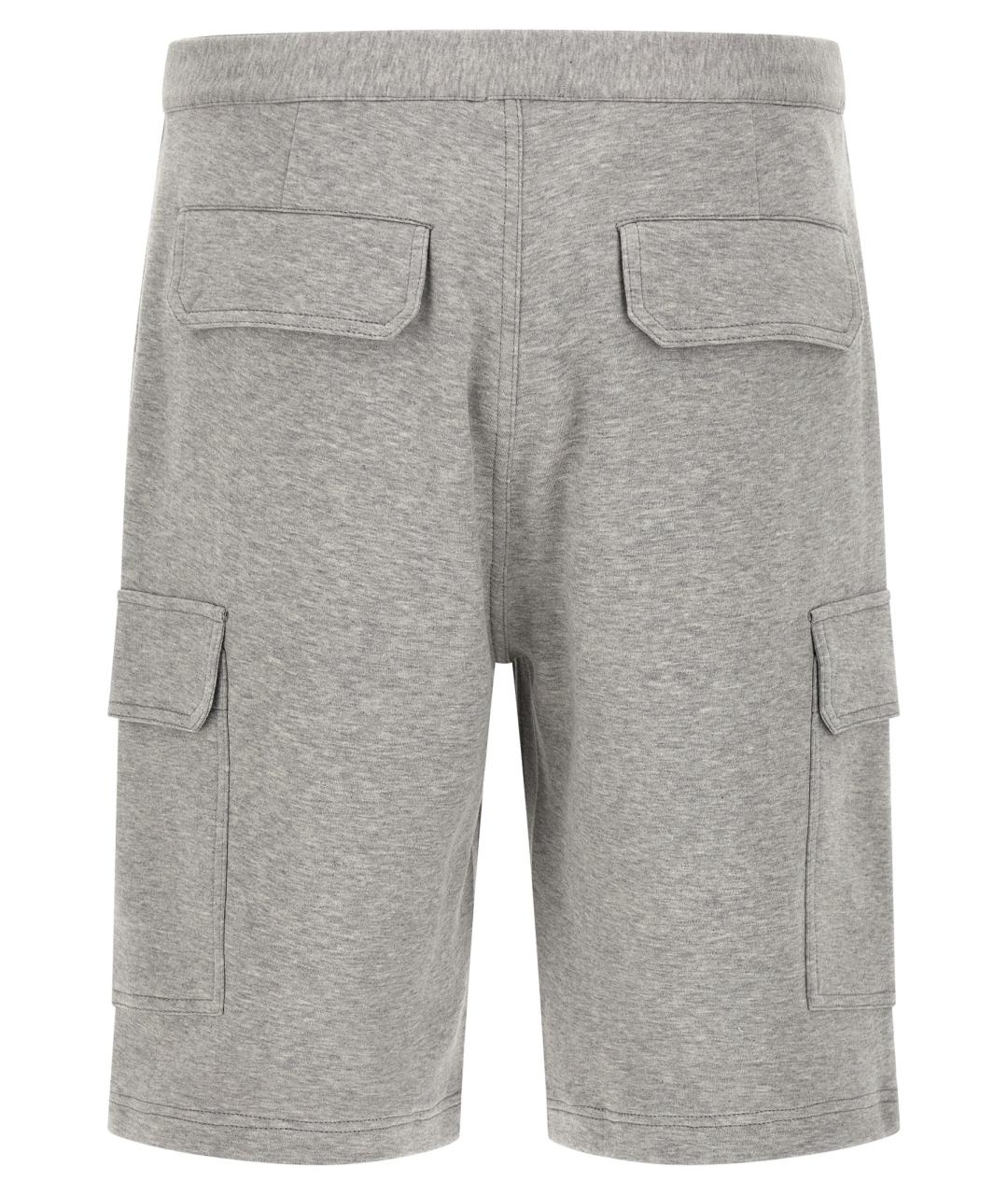 BRUNELLO CUCINELLI Серые хлопковые шорты, фото 2