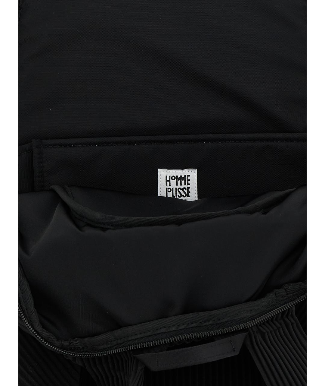 HOMME PLISSE ISSEY MIYAKE Черный синтетический рюкзак, фото 4
