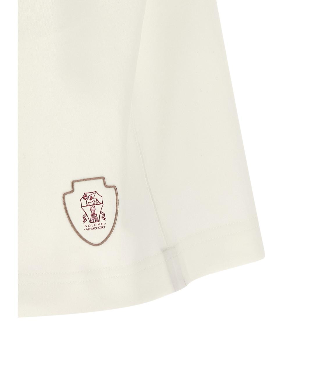 BRUNELLO CUCINELLI Белые хлопковые шорты, фото 5