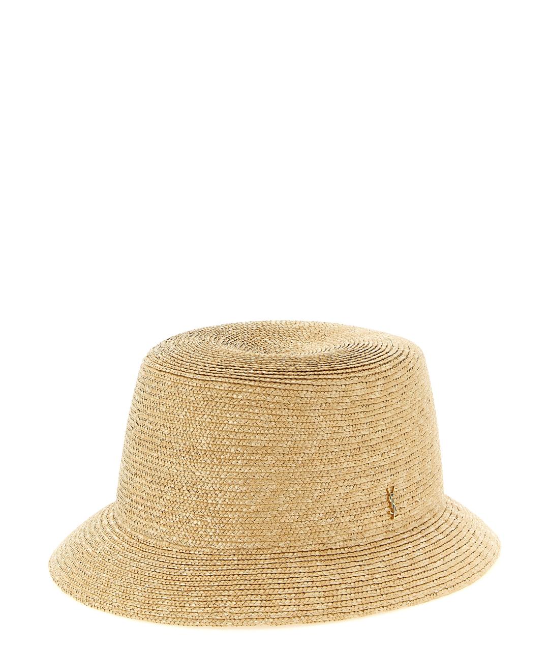 SAINT LAURENT Бежевая шляпа, фото 2