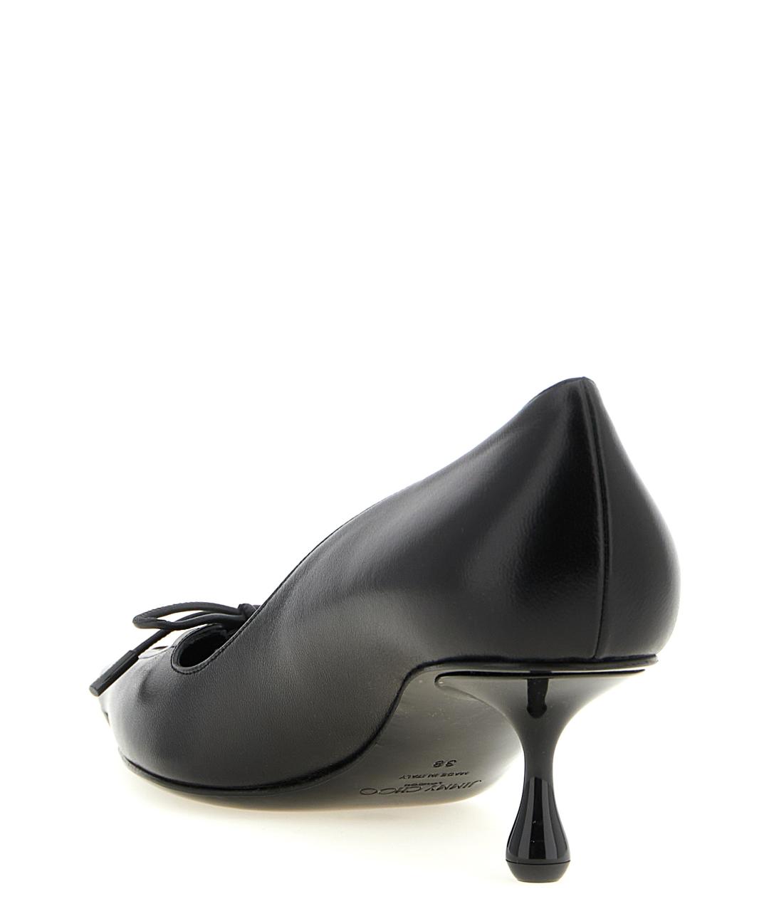 JIMMY CHOO Черные кожаные туфли, фото 3