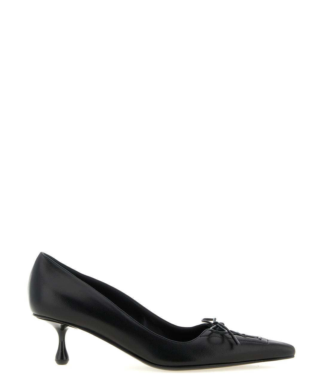 JIMMY CHOO Черные кожаные туфли, фото 1