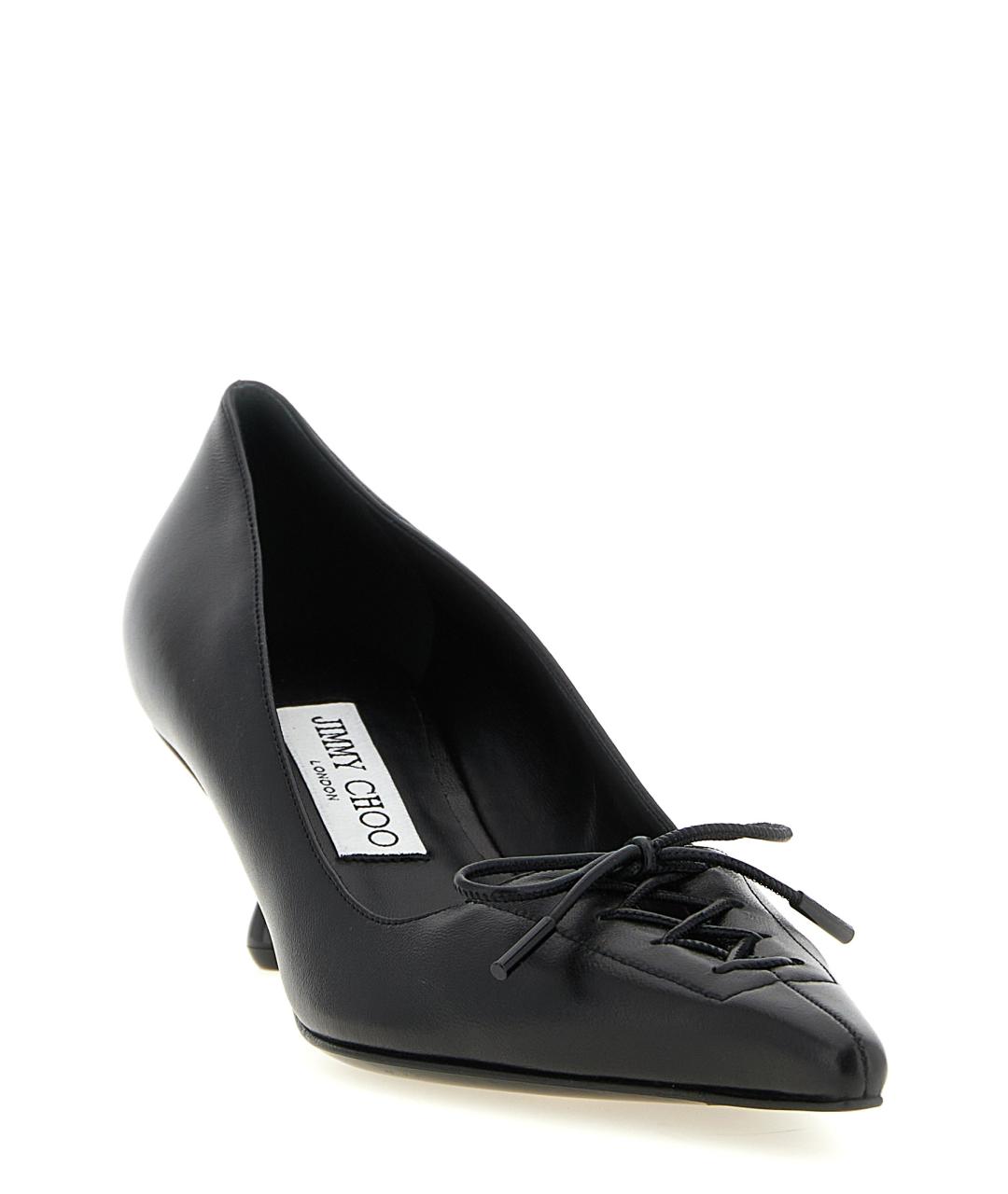 JIMMY CHOO Черные кожаные туфли, фото 2