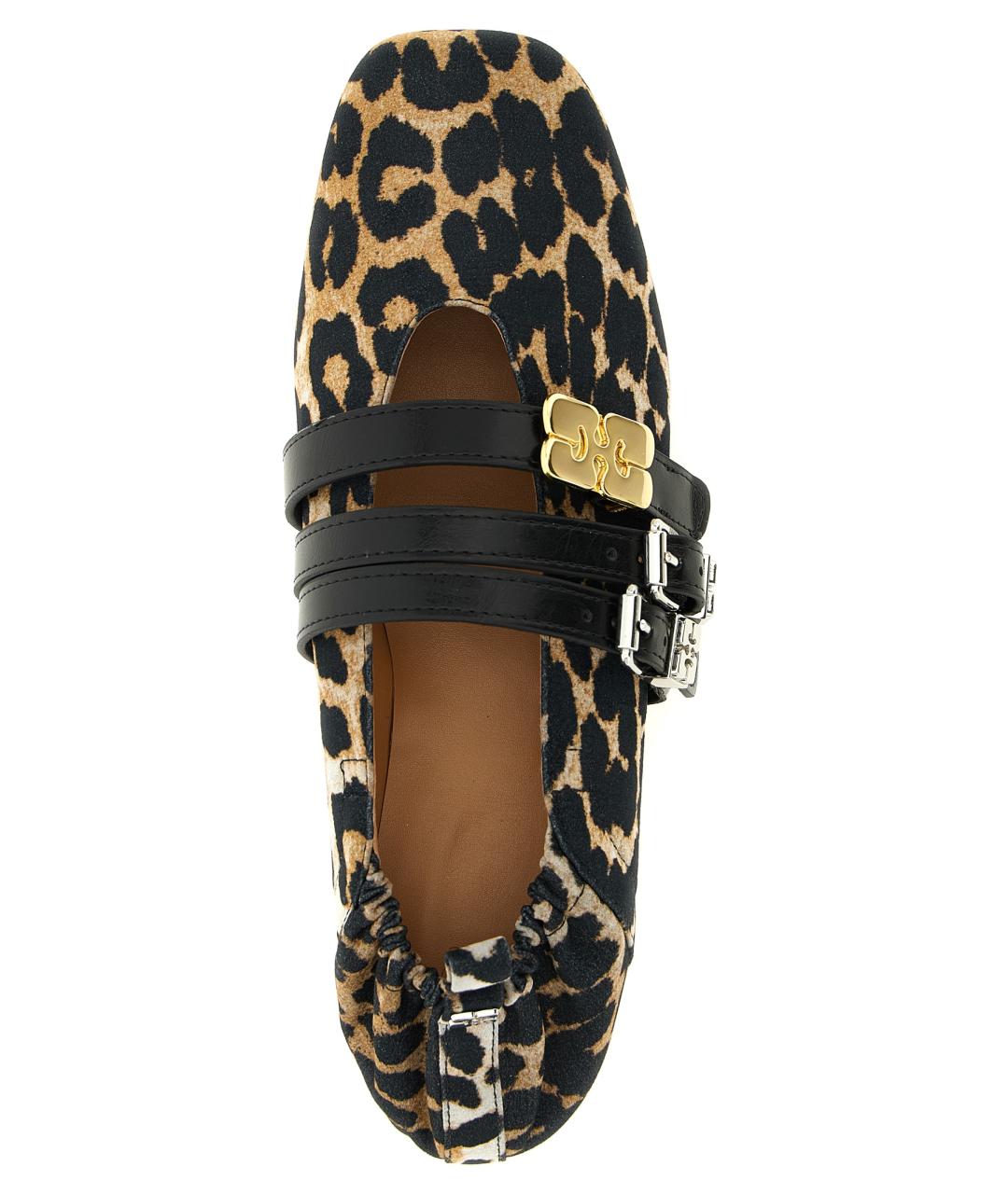 GANNI Мульти текстильные балетки, фото 4