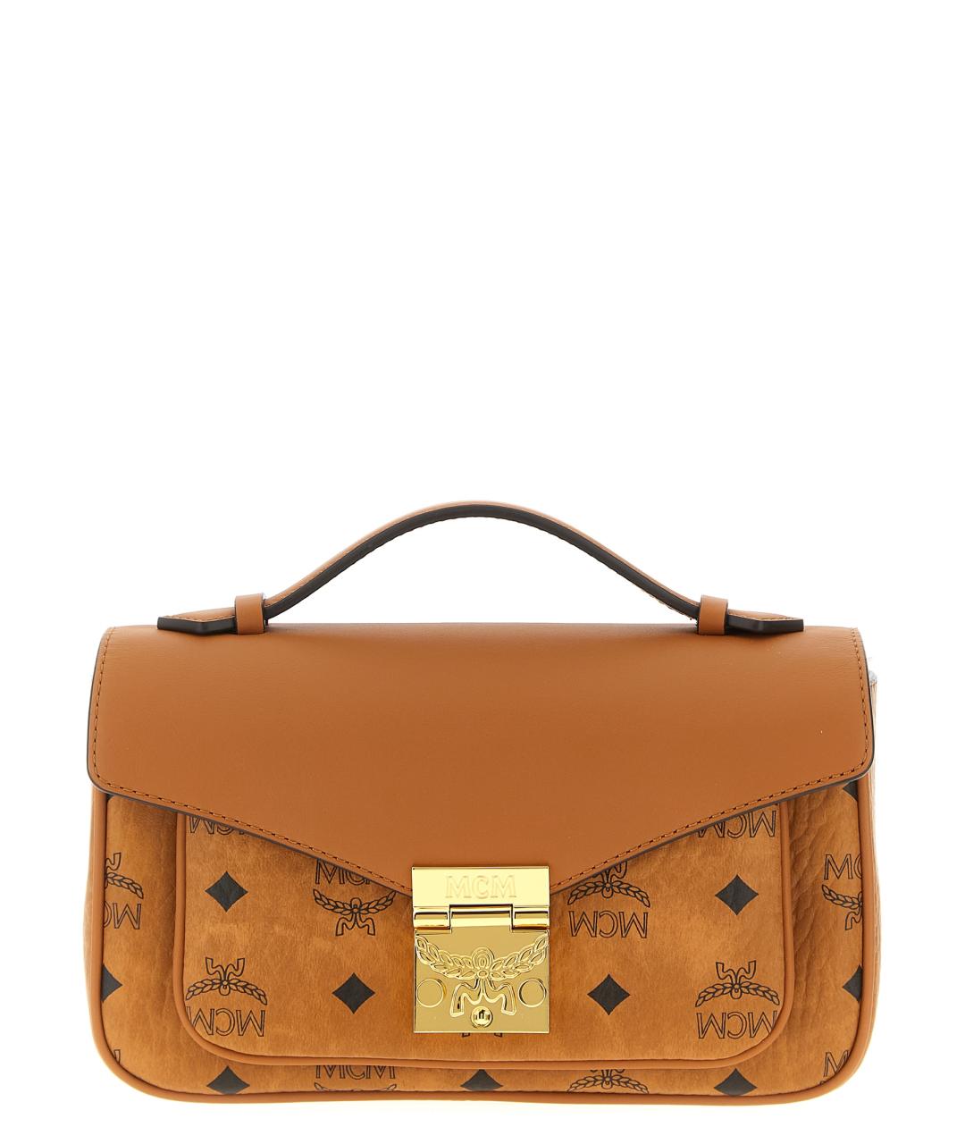 MCM Коричневая кожаная сумка через плечо, фото 1
