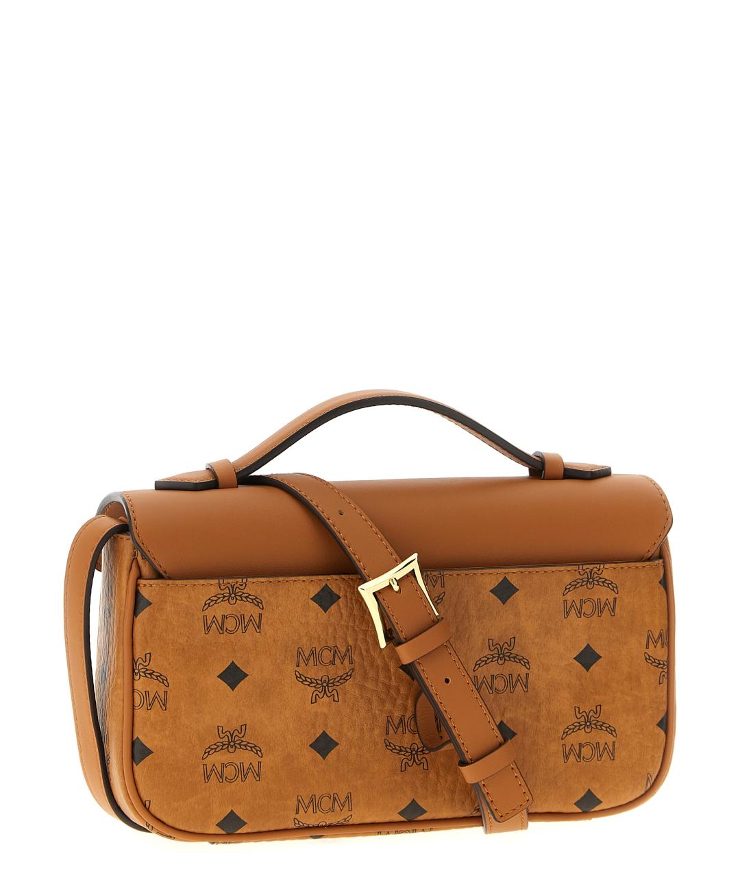 MCM Коричневая кожаная сумка через плечо, фото 2