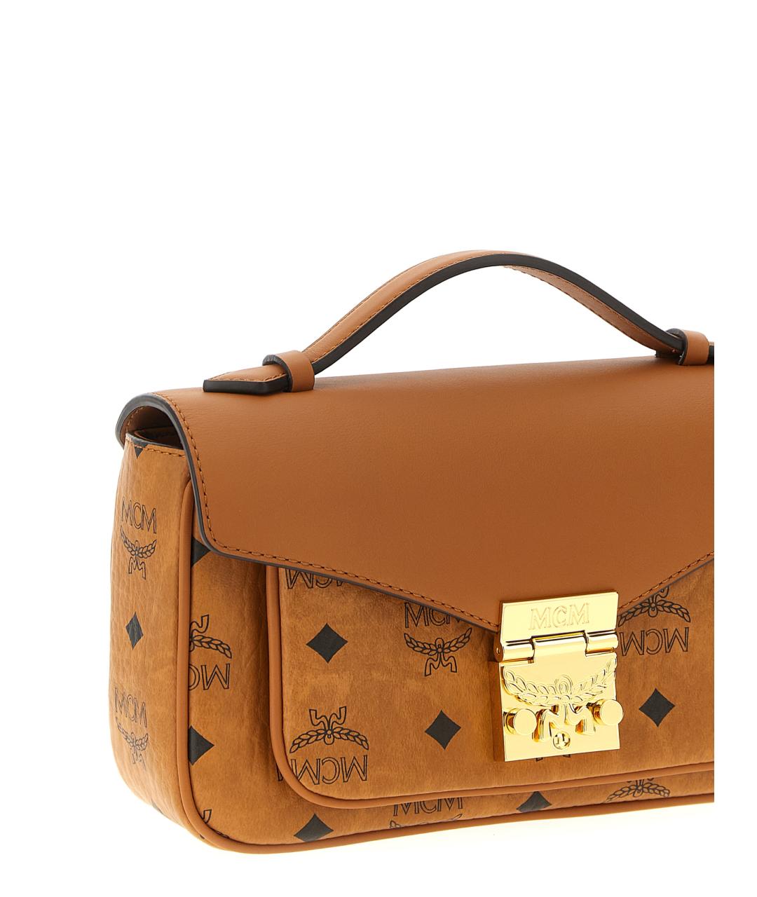 MCM Коричневая кожаная сумка через плечо, фото 3