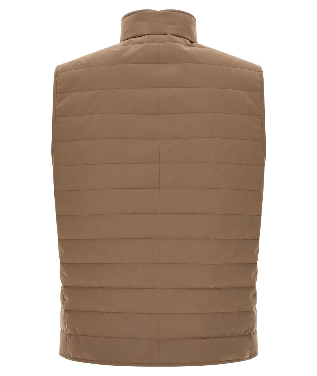 BRUNELLO CUCINELLI Бежевый жилет, фото 2