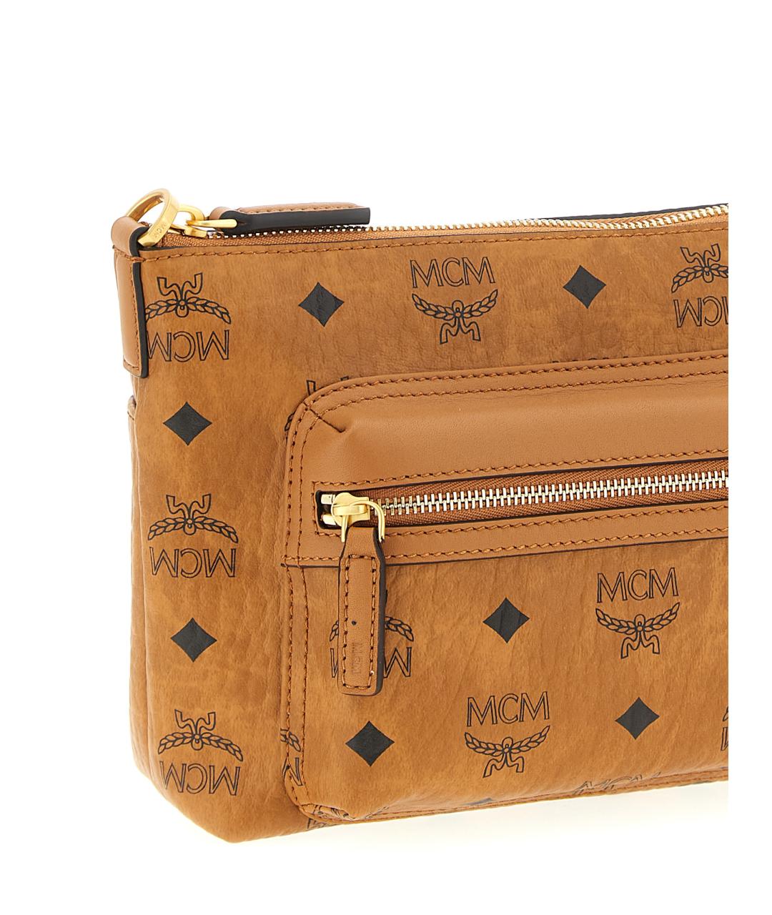 MCM Коричневая кожаная сумка через плечо, фото 3