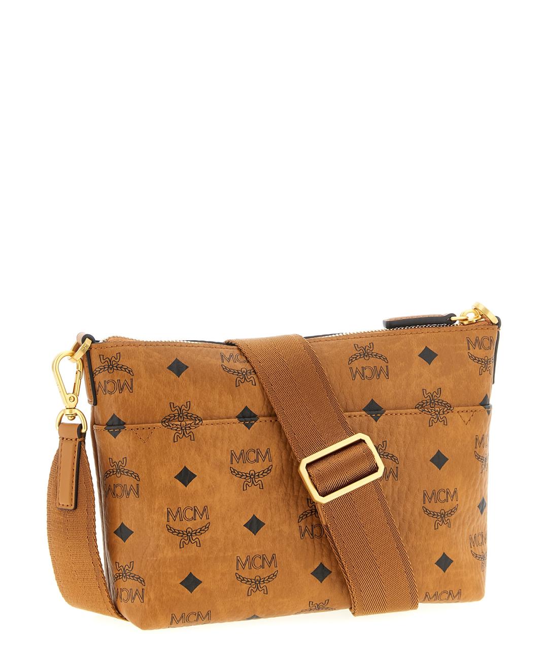MCM Коричневая кожаная сумка через плечо, фото 2