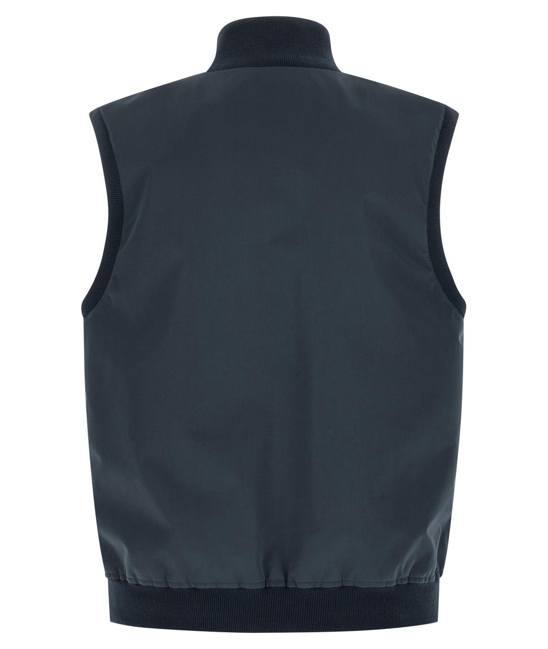 BRUNELLO CUCINELLI Синий жилет, фото 2