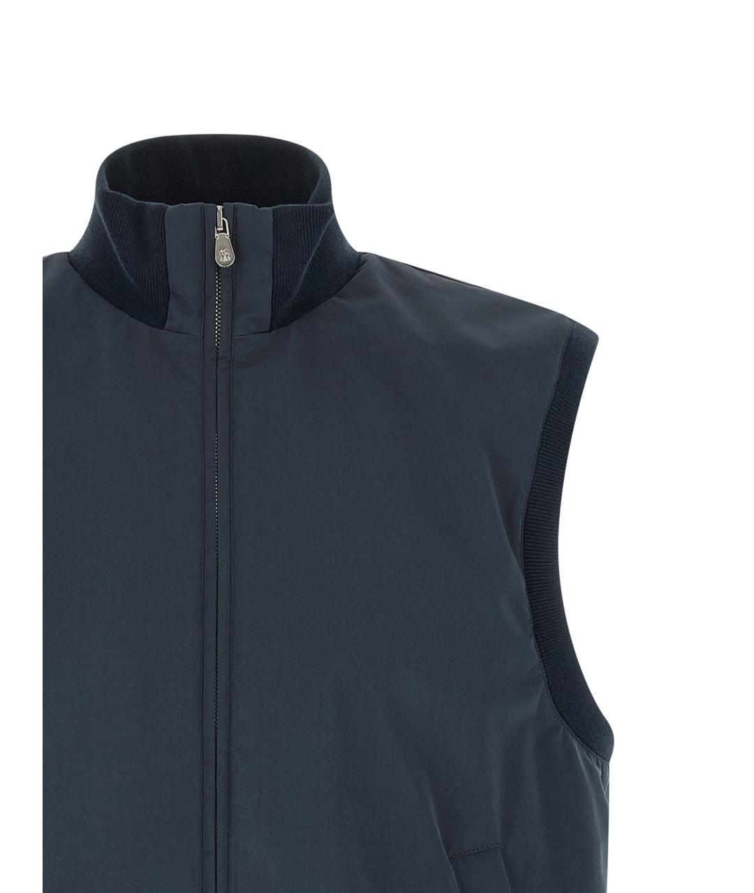 BRUNELLO CUCINELLI Синий жилет, фото 3