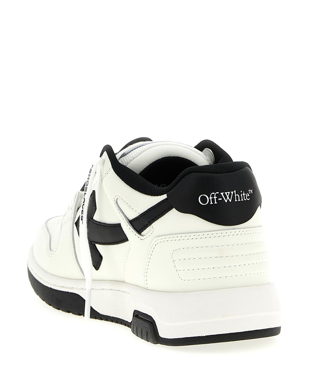 OFF-WHITE Белые кожаные кеды, фото 4