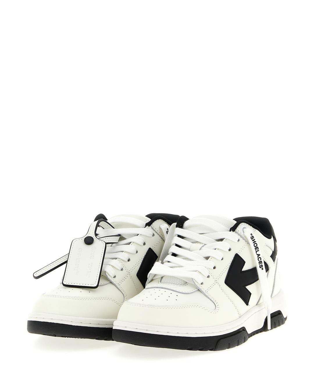 OFF-WHITE Белые кожаные кеды, фото 2