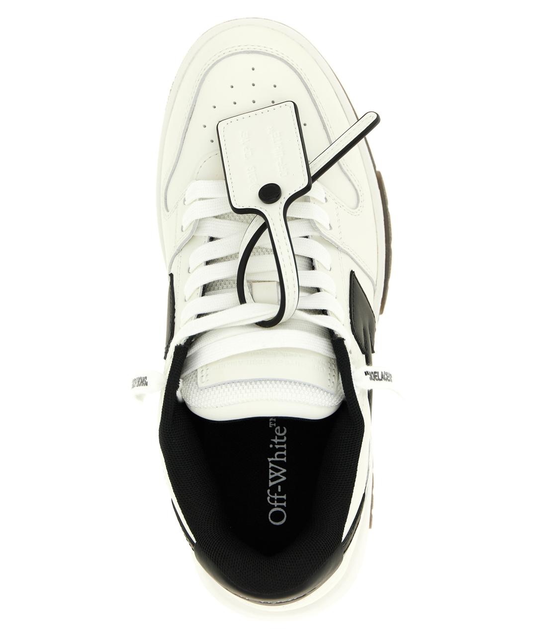 OFF-WHITE Белые кожаные кеды, фото 5