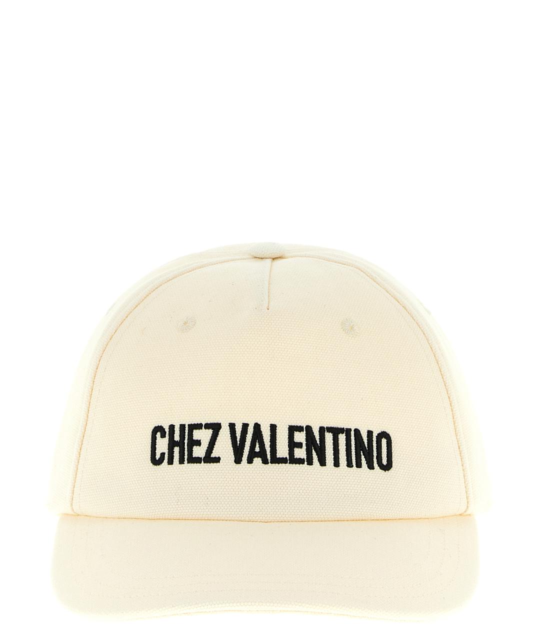 VALENTINO Бежевая хлопковая кепка/бейсболка, фото 1