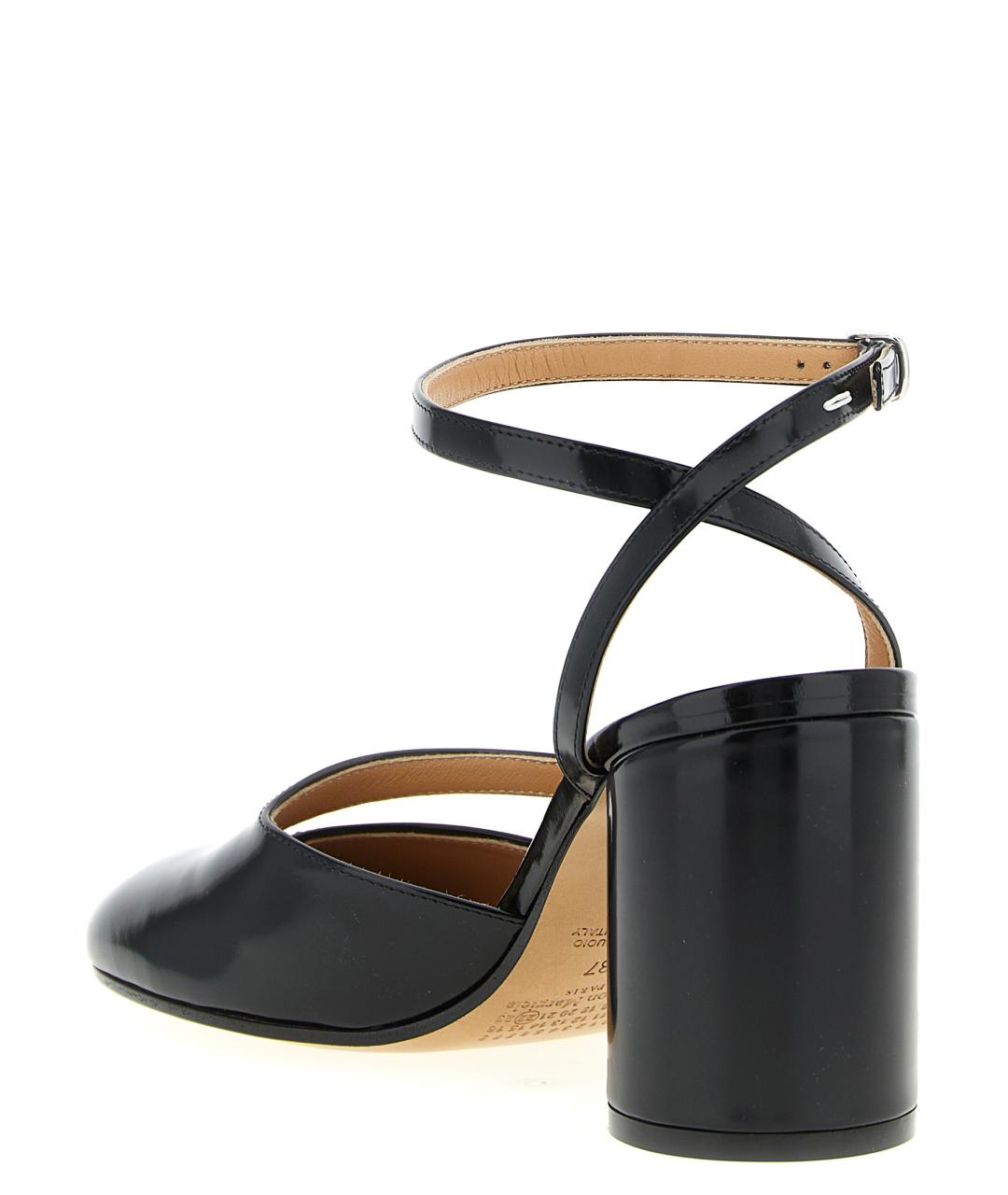 MAISON MARGIELA Черные кожаные туфли, фото 3