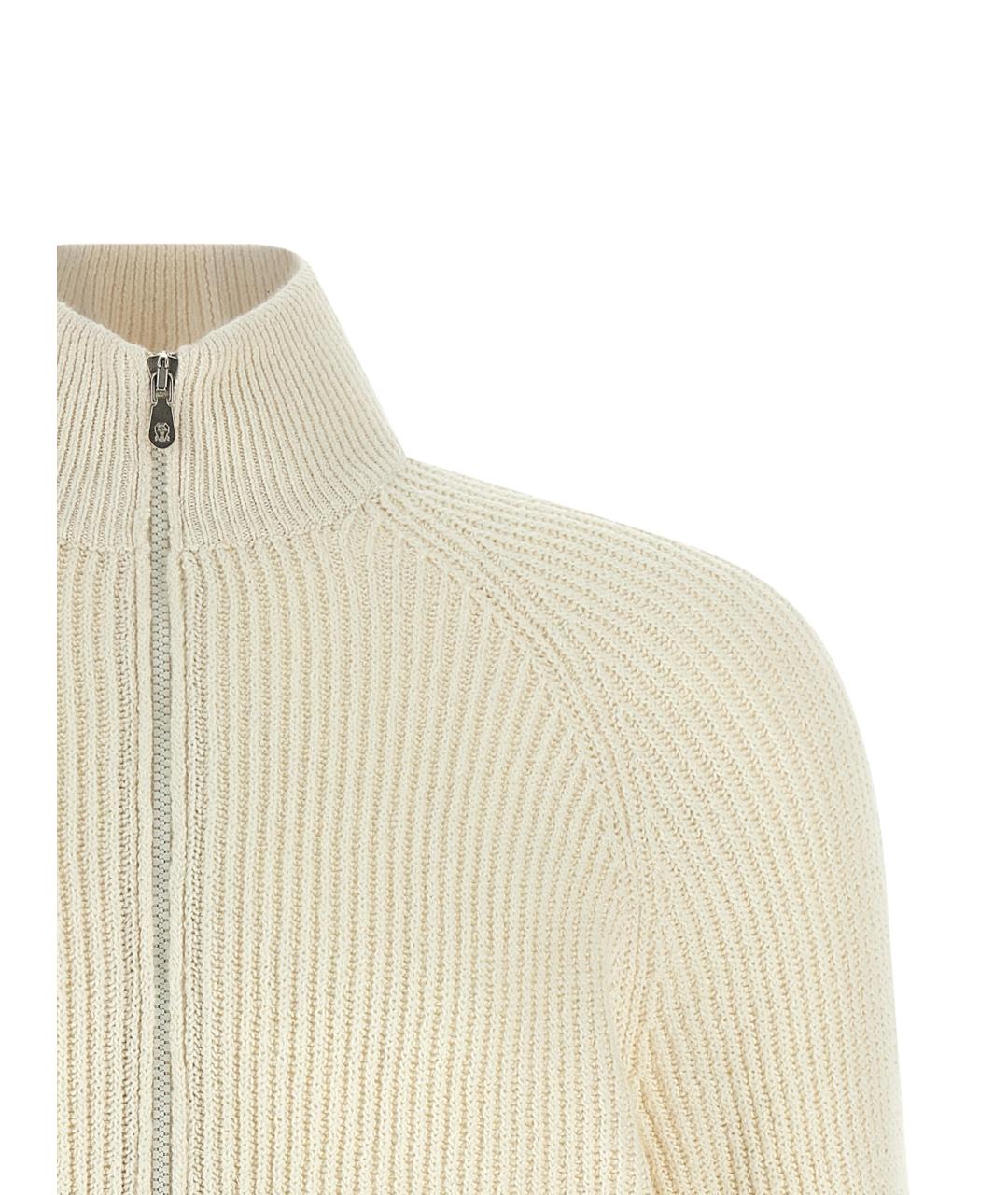 BRUNELLO CUCINELLI Бежевый хлопковый джемпер / свитер, фото 3