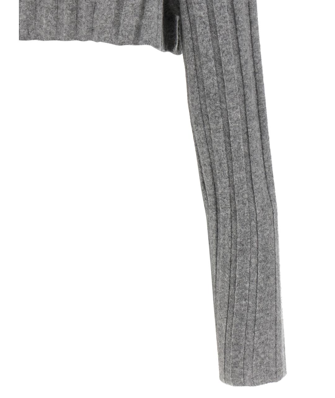 MIU MIU Серый шерстяной кардиган, фото 4