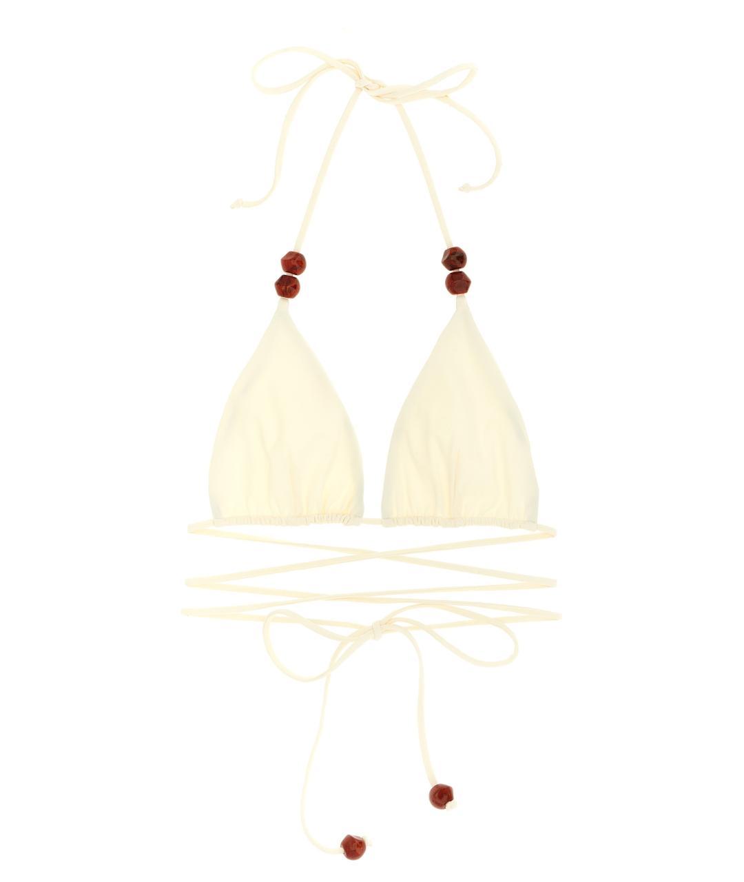 MAGDA BUTRYM Белый полиамидовый купальник, фото 3