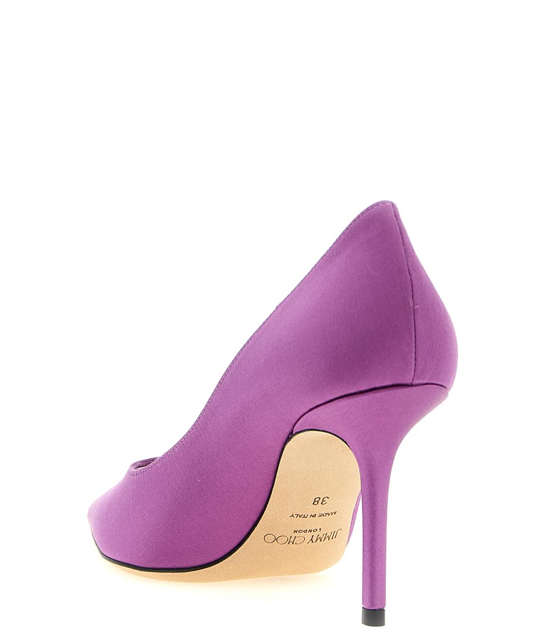 JIMMY CHOO Фиолетовые текстильные туфли, фото 3